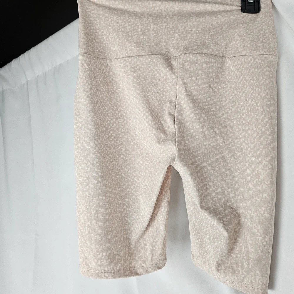 Michael Kors Logo Nylon Blend Bike Shorts‎ Lt. Pink Size Xs
